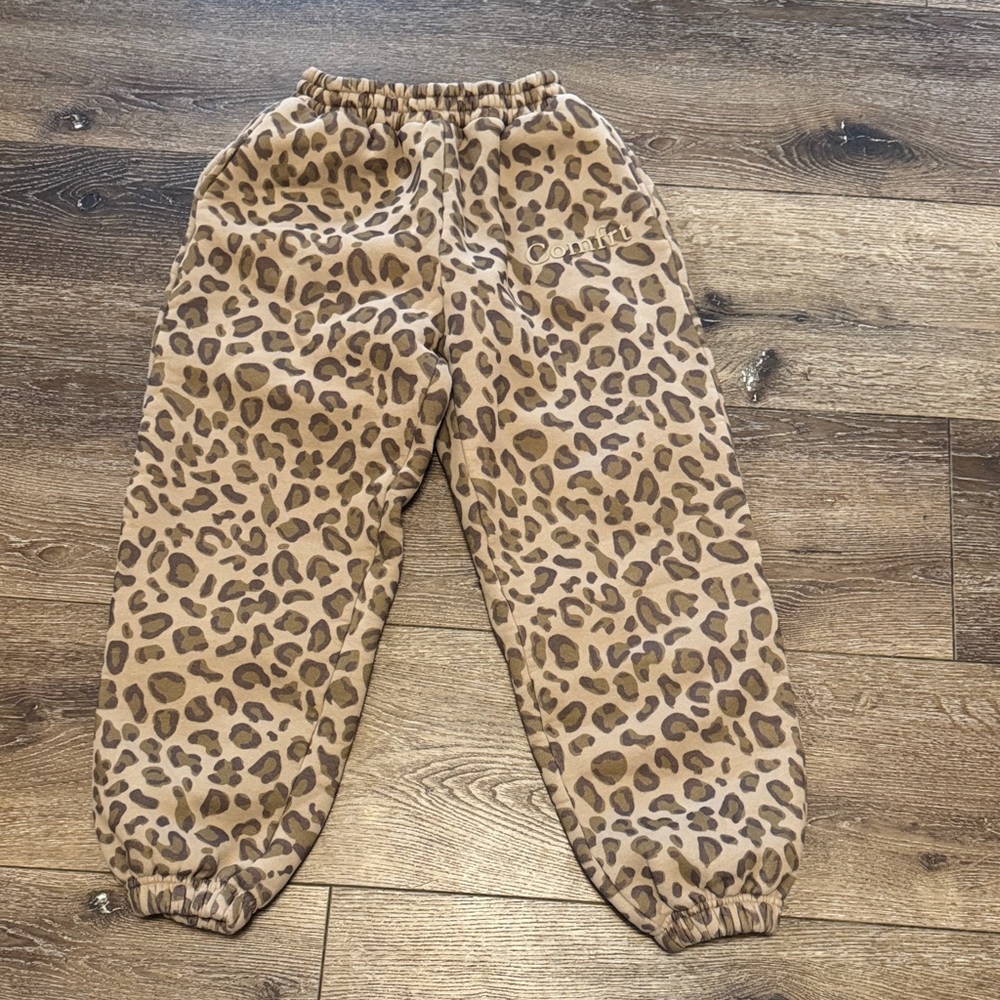 Comfrt leopard sweat‎ pants youth large